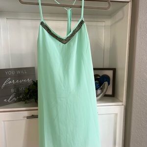 Women’s boho mint green dress